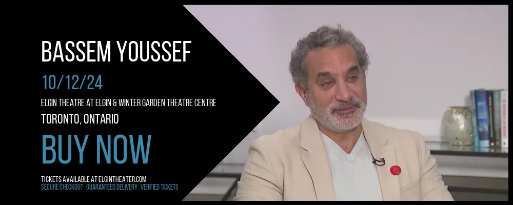 Bassem Youssef at Elgin Theatre At Elgin & Winter Garden Theatre Centre